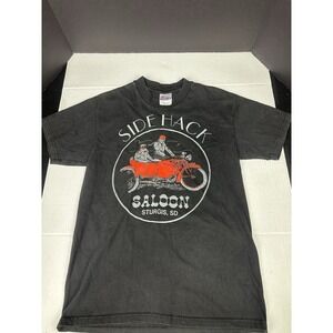 Vintage Sturgis 57th Annual Rally Side Hack Saloon Med Tshirt BikerWear